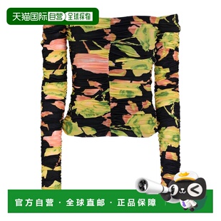 1h可退 香港直邮Blumarine 蓝色情人 女士 上衣 green绿色 舒适时