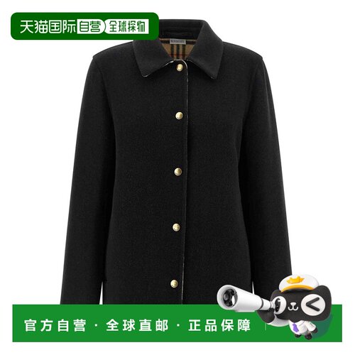 1h可退 欧洲直邮BURBERRY 女士夹克 8115289 CO 黑色 Check Linin