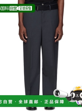1h可退 香港直邮Sacai 男士 灰色 Suiting & Denim 长裤 2603903M