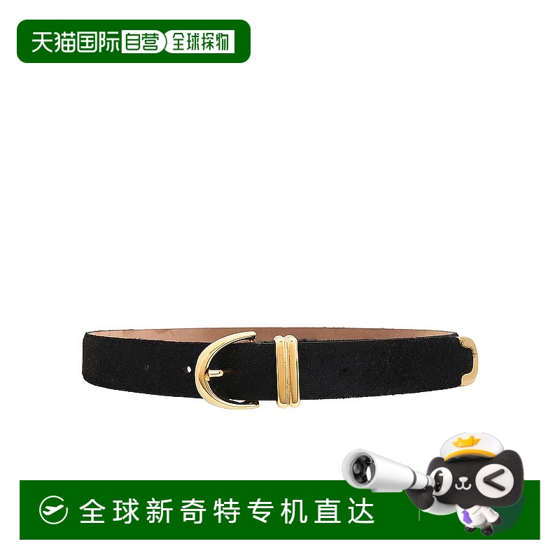 1h可退 香港直邮KHAITE 女士 Bambi 细款金色金属配件皮带 100107