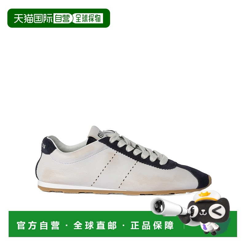 香港直邮Miu Miu Plume系带运动鞋 5E114E3LP9F005