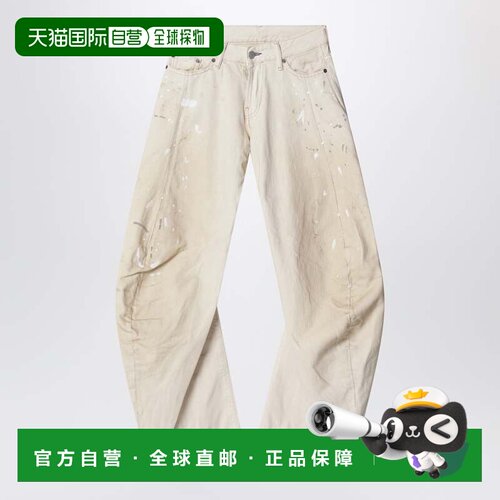 1h可退 香港直邮ACNE STUDIOS 女士休闲裤 A00566DE100 SS2026 白