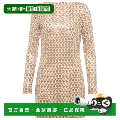 1h可退 香港直邮MISSONI 米索尼 女士 珠片迷你连衣裙 colorful花