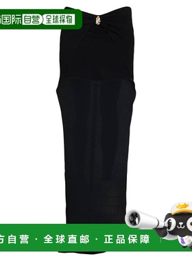 香港直邮Blumarine 蓝色情人 女士 长款半身裙 black黑色 舒适时