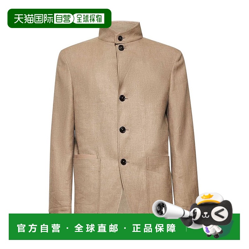 1h可退 香港直邮Zegna 杰尼亚 男士 單排扣西裝外套 976C54A91VHK