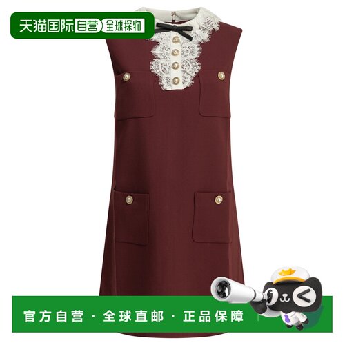 香港直邮SELF-PORTRAIT 女士连衣裙 PF26001SBBUBURGUNDYBORDEAUX