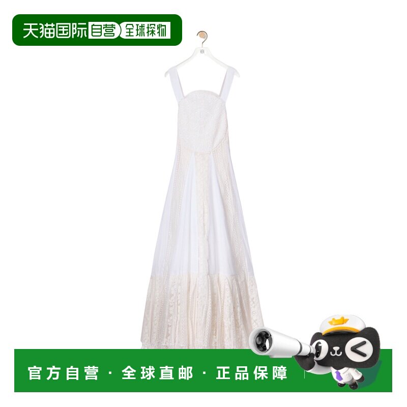香港直邮LOEWE 女士连衣裙 S616Y09XBD2100 AW2025 白色 无袖连衣