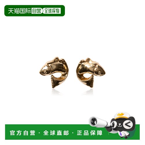 美国直邮Jacquemus 女士 Les Boucles Poisson Copper-Brass 耳环