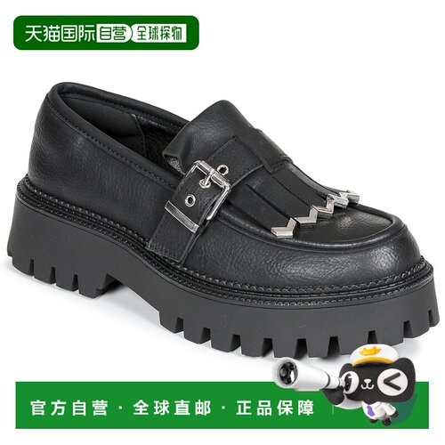 欧洲直邮Replay 女鞋 乐福鞋摩卡辛鞋 黑色 冬天单鞋 FRINGE NUMB