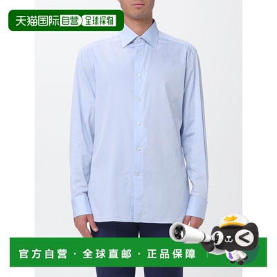 香港直邮Z ZEGNA 男士衬衫 9RS4PA301353A3432 SS2026 浅蓝色