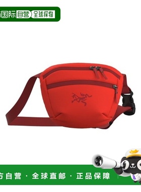 自营欧洲直邮ARCTERYX始祖鸟 MANTIS正红色再生聚酯防水腰包男女