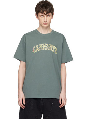 1h可退 香港直邮CARHARTT WIP 男士 绿色 Monogram T恤 I0362123G