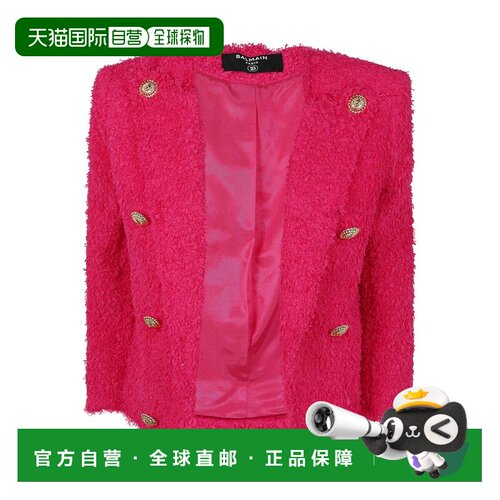 1h可退 香港直邮BALMAIN 女士外套 EF0SC226XC674BN SS2026 红色