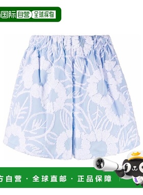 香港直邮Prada 刺绣府绸短裤休闲裤 P211GR10MXS221