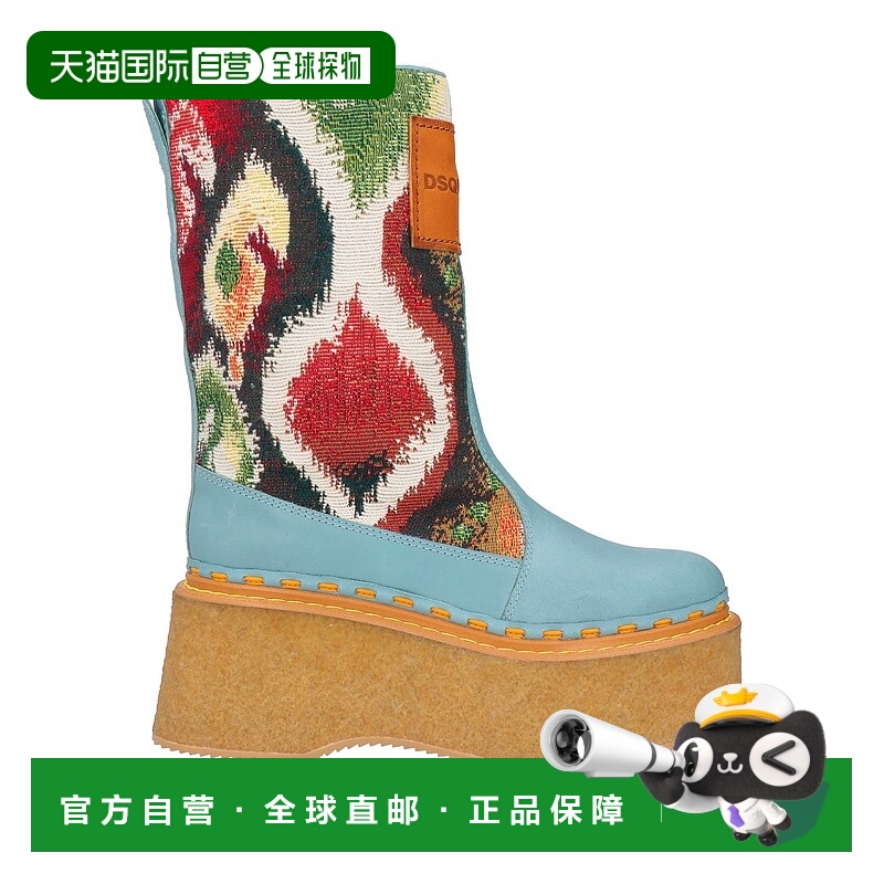 香港直邮Dsquared2 二次方 女士 脚踝靴 blue蓝色 舒适时尚