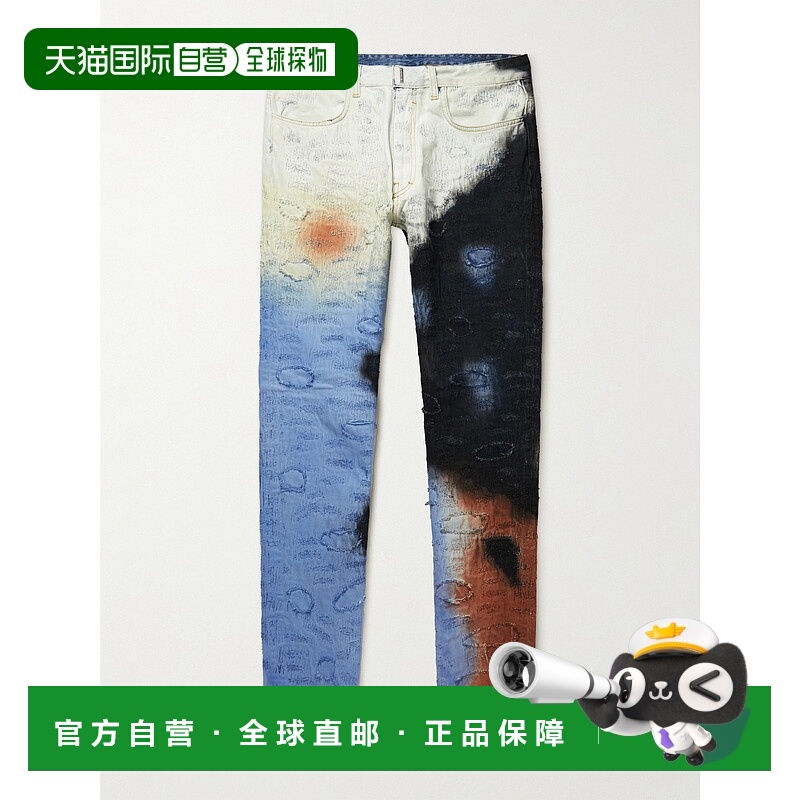 香港直邮Givenchy 纪梵希 男士 合身牛仔裤 BM50ST5Y2J