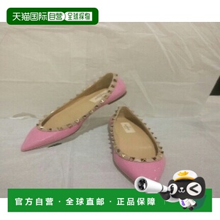 一脚蹬华伦天奴 WS0403VNW单鞋 香港直邮Valentino 铆钉芭蕾舞鞋