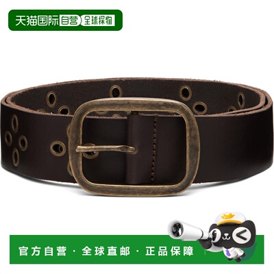 1h可退 香港直邮Dsquared2 二次方 男士 棕色 Vintage Buckle 腰
