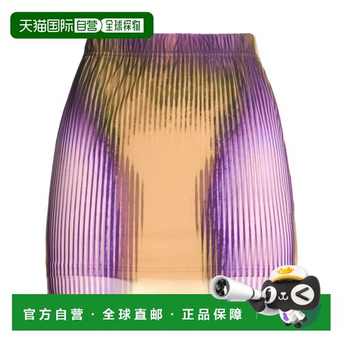 1h可退 香港直邮Y PROJECT 女士 迷你半身裙 purple紫色 舒适时尚