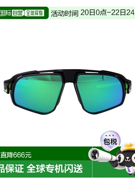 1h可退 香港直邮Nike 耐克 女士 灰色带绿色镜面哑光黑色醋纤太阳