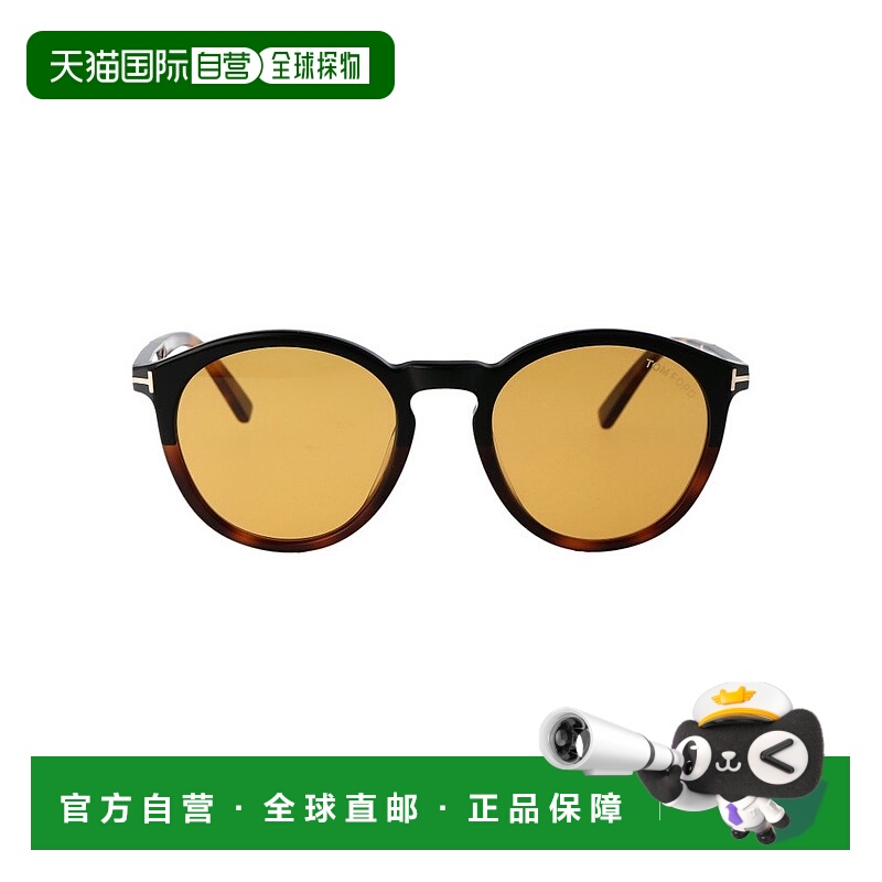 1h可退 香港直邮Tom Ford 汤姆 福特 男士 眼鏡圓框太陽眼鏡 FT10