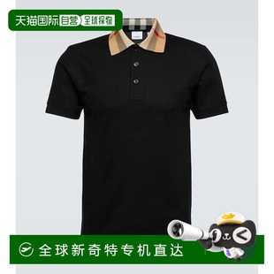 格纹棉质凸纹布Polo衫 1h可退 男士 香港直邮Burberry 001 巴宝莉
