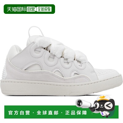 香港直邮Lanvin 朗雯 女士 白色 Curb 运动鞋 FUSKDK12DRAGP2500