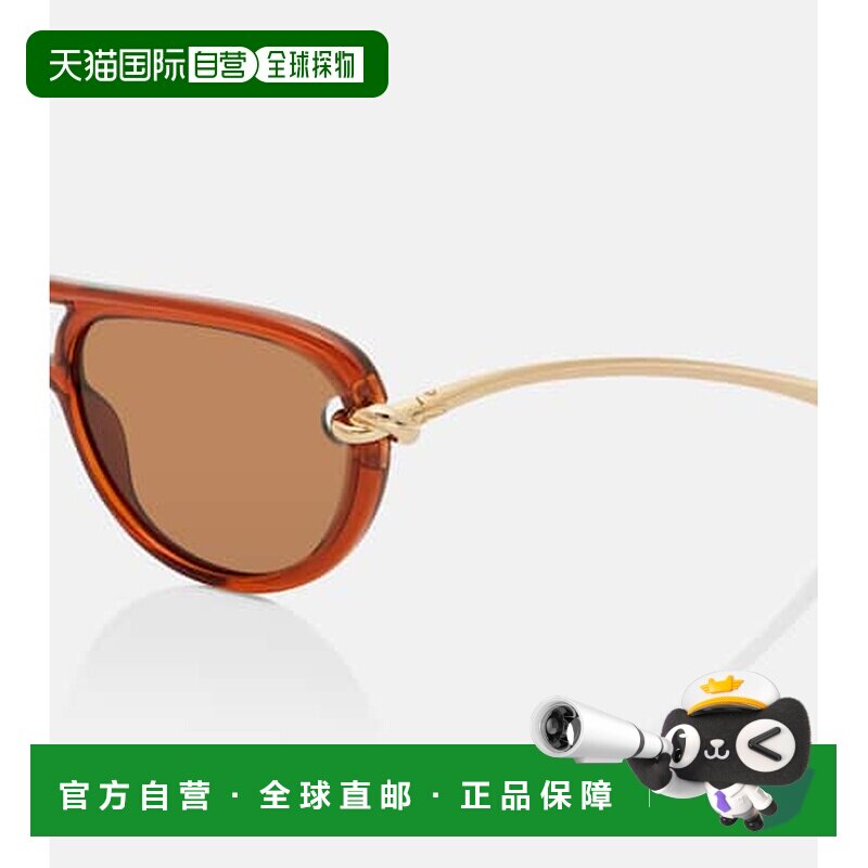 1h可退香港直邮Bottega Veneta 葆蝶家 女士 打结飞行员太阳眼镜