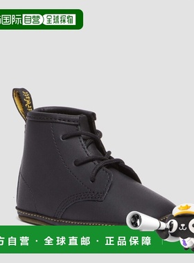 欧洲直邮DrMartens马丁大夫 1460儿童黑色Auburn皮革靴新生儿款