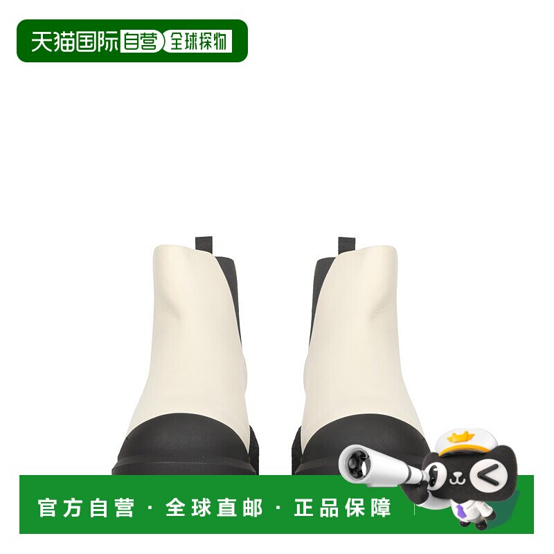 欧洲直邮Stuart Weitzman女士米色圆头靴子时尚百搭简约潮流女靴