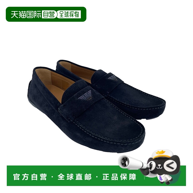 香港直邮Emporio Armani 鹰标圆头乐福鞋 X4B059XC424