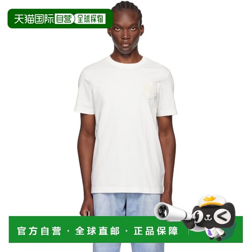 香港直邮Moncler 盟可睐 男士 白色 Monogram T 恤 J20918C000218