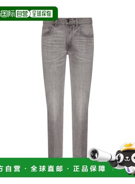 香港直邮Giorgio Armani 徽标直筒牛仔裤 3HSJ67SDS4Z