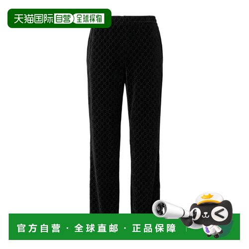 1h可退 Gucci GG 丝绒运动裤 864615XJHTV