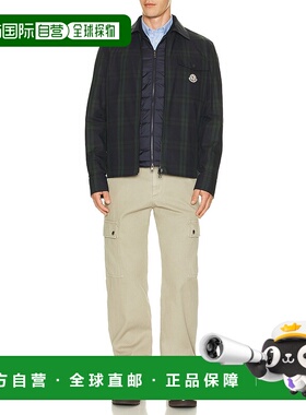 1h可退 香港直邮Moncler 盟可睐 男士 衬衫式夹克 K20912F00007M7