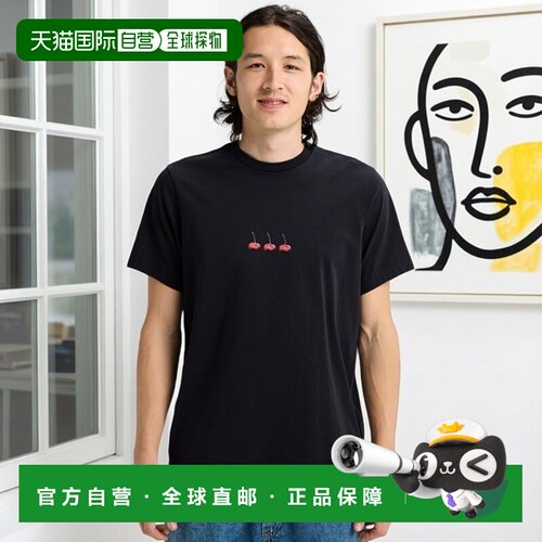 自营欧洲直邮Burton伯顿 Cultivator 26男士黑色有机棉短袖T恤