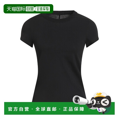 香港直邮rick owens 瑞克 欧文斯 女士 T恤 black黑色 舒适时尚