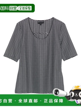 1h可退 香港直邮Emporio Armani 安普里奥 阿玛尼 女士 灰色条纹