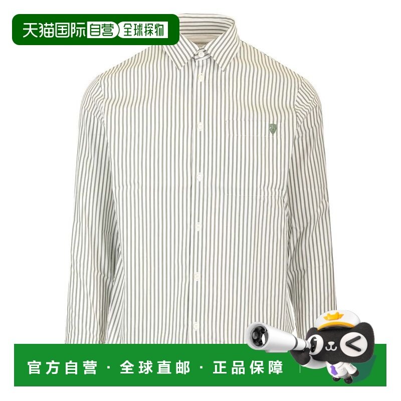 1h可退 香港直邮Burberry 巴宝莉 男士 条纹棉质衬衫 81025601,男装,衬衫,淘宝优惠券,粉丝福利购,淘宝优惠卷