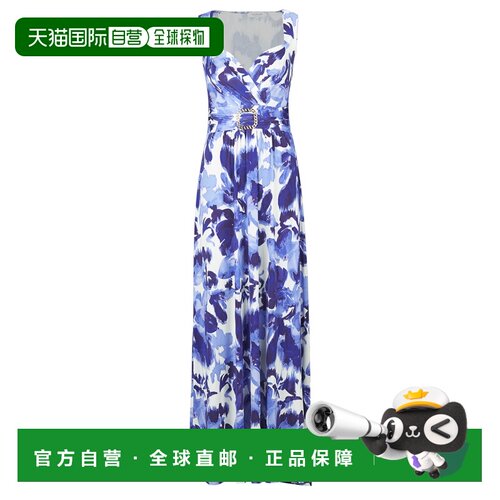 欧洲直邮Morgan  女装 长款连衣裙 春夏 蓝色 RKLASS吊带长裙