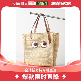 raffia 沙滩包 tote 女士Eyes small HINDMARCH bag 香港直邮ANYA