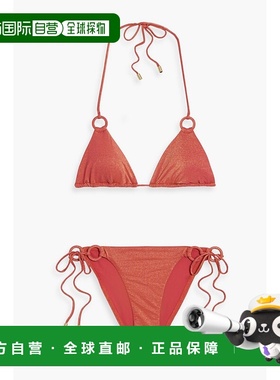 香港直邮ZIMMERMANN 女士 金属感三角比基尼 4097WRS253SETBURNTO