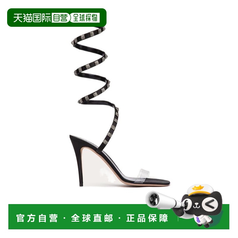 香港直邮VALENTINO 23SS 徽标弹簧踝带高跟凉鞋 Women华伦天奴