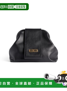 自营欧洲直邮Balenciaga巴黎世家 Handsfree女士黑色BB标识中号手