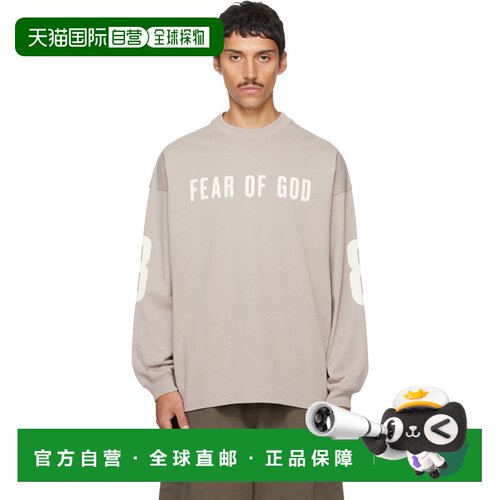 香港直邮essentials fear of god 男士 灰色 Merch 长袖 T恤 RW00