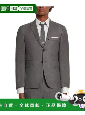 香港直邮Thom Browne 灰色斜纹西装外套 MJC001A00626