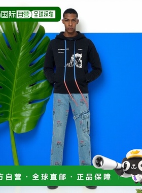 香港直邮Off-White 陈立农同款 RUINED FACTORY印花连帽卫衣 OMBB