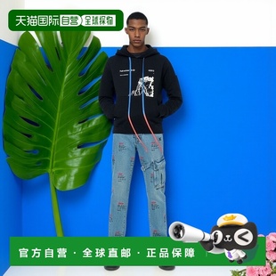 FACTORY印花连帽卫衣 香港直邮Off RUINED 陈立农同款 OMBB White