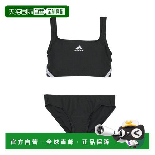欧洲直邮adidas 女孩衣服 比基尼/两件式泳衣 黑色 冬天 3S BIKIN