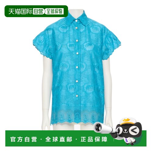 1h可退 香港直邮VALENTINO 女士衬衫 BAA0F1A4GL04 SS2026 蓝色